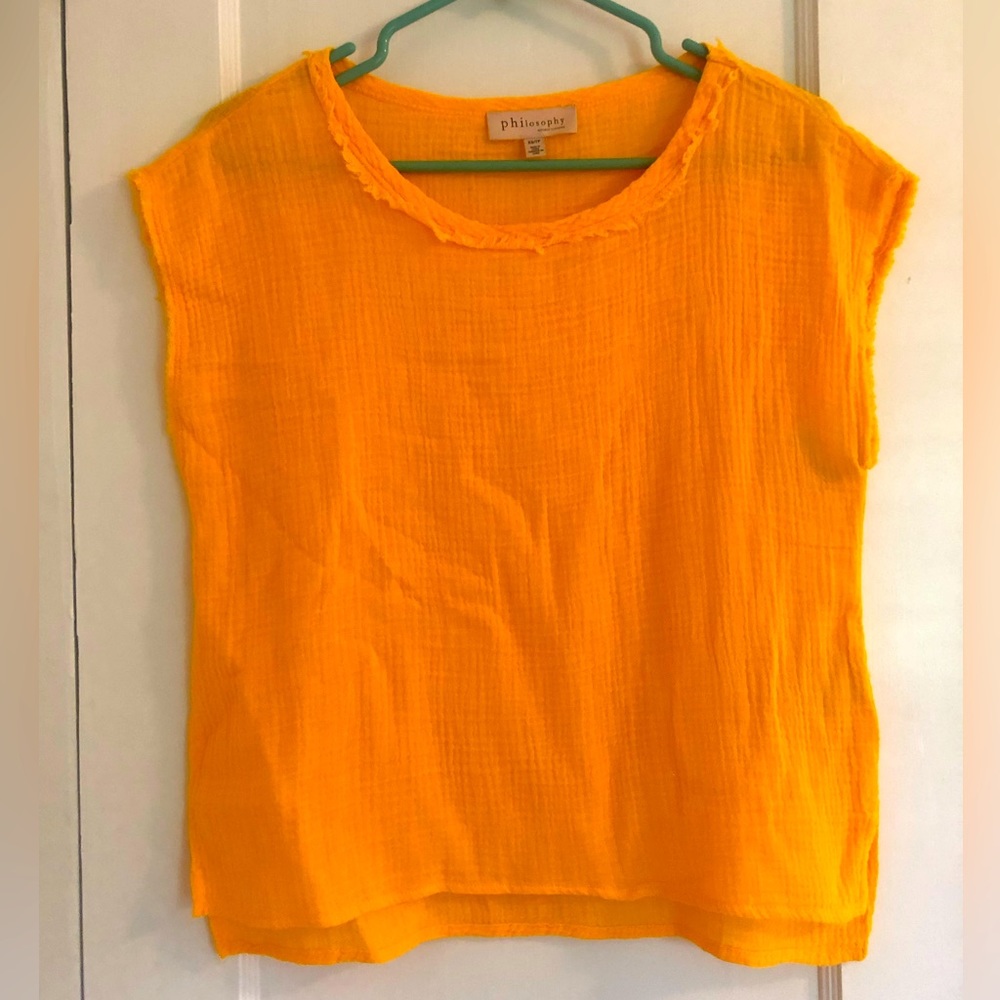 Philosophy Textured Cotton Top